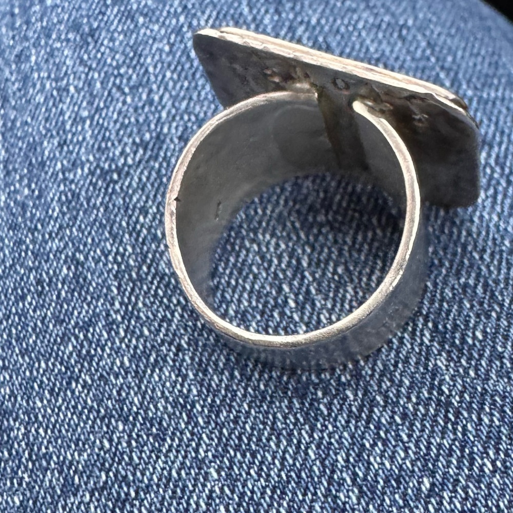 Chunky Cat Diamond Statement Ring - Silver - image 3